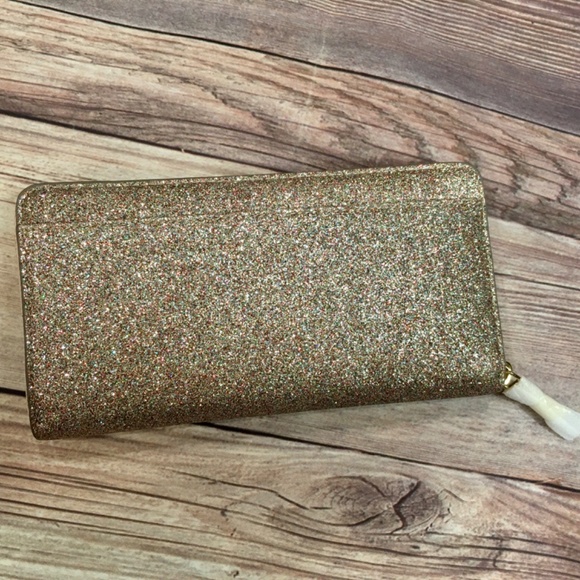 Kate Spade Burgess Court Lacey Wallet in Multi Color Glitter - NWT - Picture 4 of 7